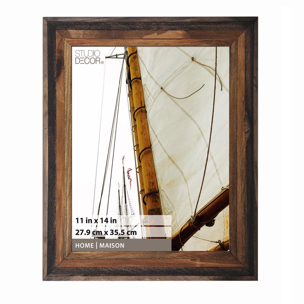 8 Pack: Black & Espresso Plank 11" x 14" Frame, Home by Studio Décor®